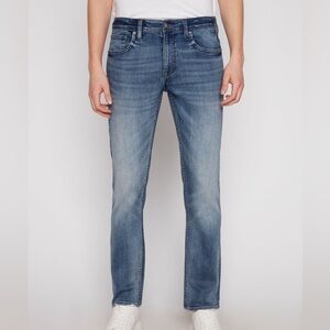 Projek Raw Men’s Baru Reg Fit Stretch Distressed Denim Blue Jeans 36/30 EUC